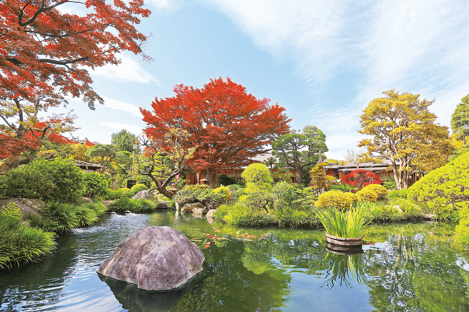 日本庭園陵墓 紅葉亭